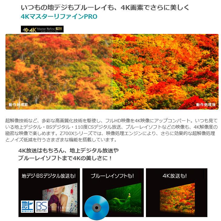 REGZA（レグザ） TOSHIBA REGZA 4K テレビ 49V型 49Z700X タイムシフト