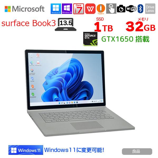 Microsoft Surface Book3 中古 着脱式 2in1タブレット Office Win11