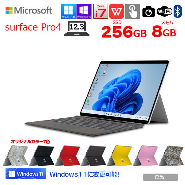 保証付 即使用可 Windows11 SSD256GB タブレット Surface Pro 中古良品 第6世代 Core i5 8GB