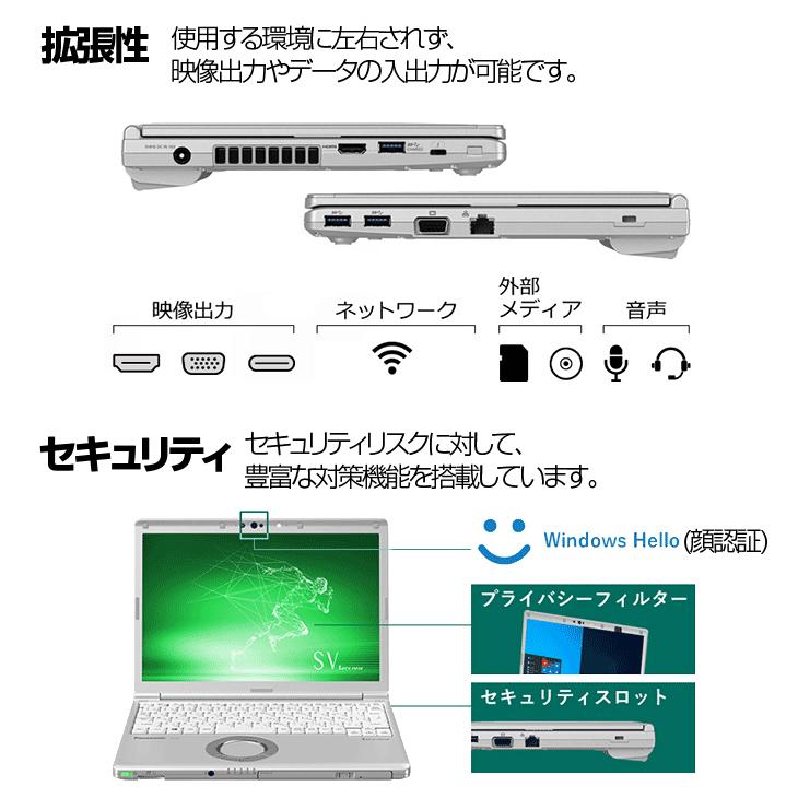 Panasonic CF-SV8 カラー！中古 レッツ ノート Office Win11 or Win10