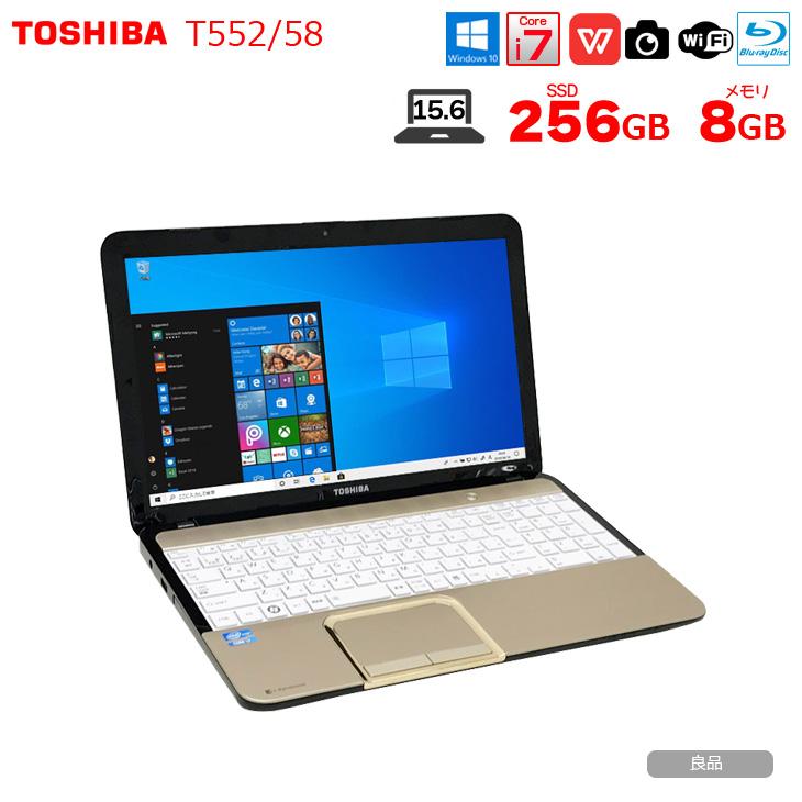 東芝 DynaBook T552/58 中古ノート Office Win10 home Blu-ray 新品