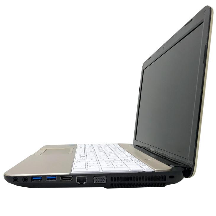 東芝 DynaBook T552/58 中古ノート Office Win10 home Blu-ray 新品キーボード[Core i7 3610QM 8G SSD256GB BD 無線 テンキー カメラ 15.6型 ゴールド] ：良品｜whatfun｜05