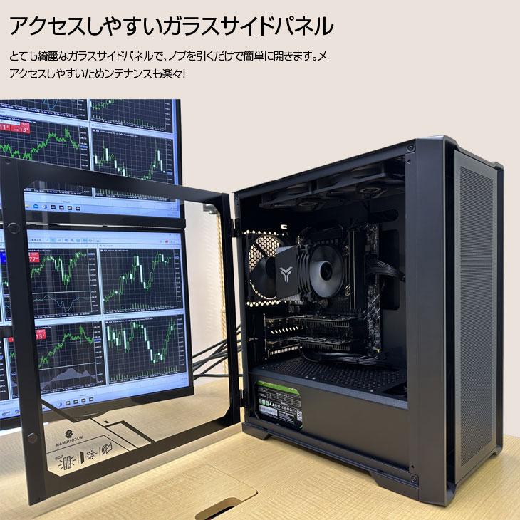 トレーディングPC6 FX 株 デイトレ 仮想通貨 22型×6画面マルチモニタ トレパソNEW デラックス Office Windows11  [Core i5 13400F 16GB 500GB ] ：新品｜whatfun｜10