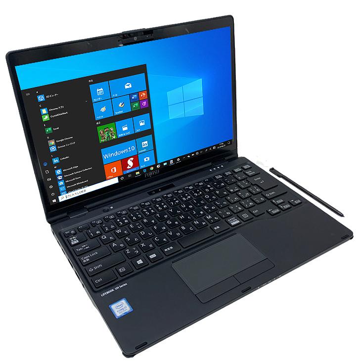 富士通 LIFEBOOK UH95/D2 MS Office2019 Win10 home 第8世代 Windows11対応 タッチパネル [Core i7 8565U 8GB SSD512GB 無線 13.3型 ブラック] ：未使用品｜whatfun｜03