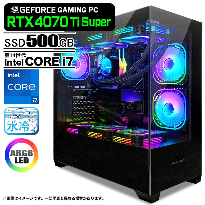 PASOUL ゲーミングPC デスクトップPC GP-V3 ブラック GeForce RTX4070 