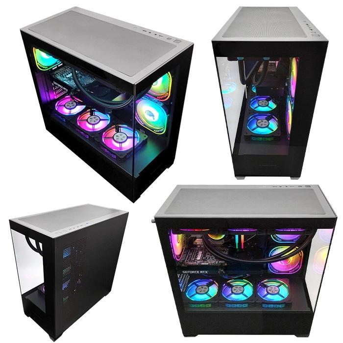 PASOUL ゲーミングPC デスクトップPC GP-V3 ブラック ピラーレス
