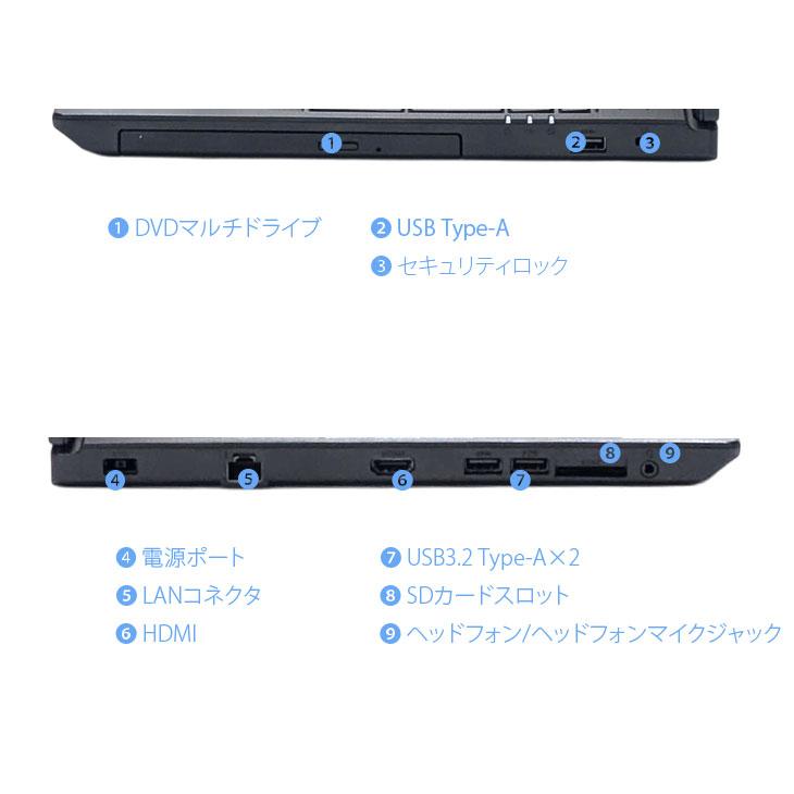 【中古パソコン】NEC VersaPro VRT16F-6 ノート Win11 第8世代 テンキー カメラ [Corei5 8265U メモリ8GB SSD512GB マルチ 無線 テンキー 15.6型]：アウトレット | VersaPro | 09