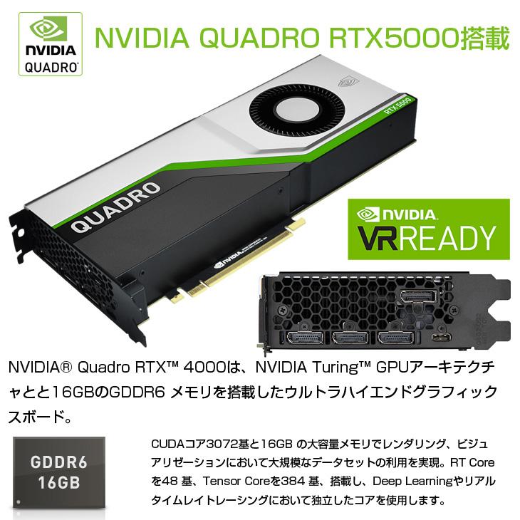 DELL（デル） HP Z4G4 Workstation Tower NVIDIA Quadro RTX5000 搭載