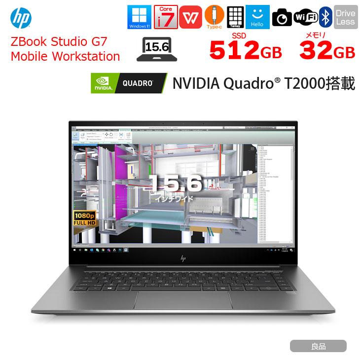 エイチピー ZBook Studio G7 469D9PA#ABJ Win11 テンキー Quadro T2000