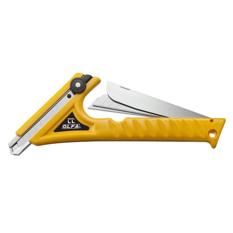 OLFA オルファ カッター LL型 1B 大型カッターナイフ カッターナイフ 両手 ベニヤ板 原皮 ゴム 厚紙 切断 ネジロック式 DIY 大工 大工道具 工作 4901165100139 | OLFA | 02