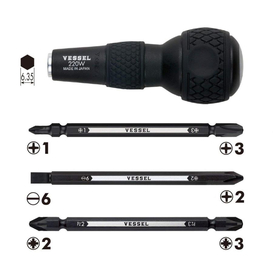 超格安価格 VESSEL ベッセル ボールグリップ差替ドライバーセット No.220W-3 4907587060952 riosmauricio.com 超格安価格 VESSEL ベッセル ボールグリップ差替ドライバーセット No.220W-3 4907587060952 riosmauricio.com