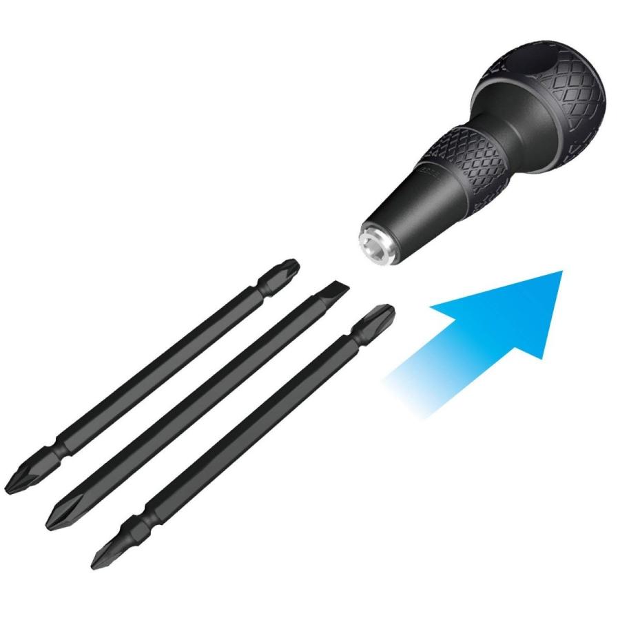 VESSEL ドライバーセット 工具 ベッセル 差替式 ボールグリップ 差替ドライバーセット No.220W-3 4907587060952 | VESSEL（工具） | 03