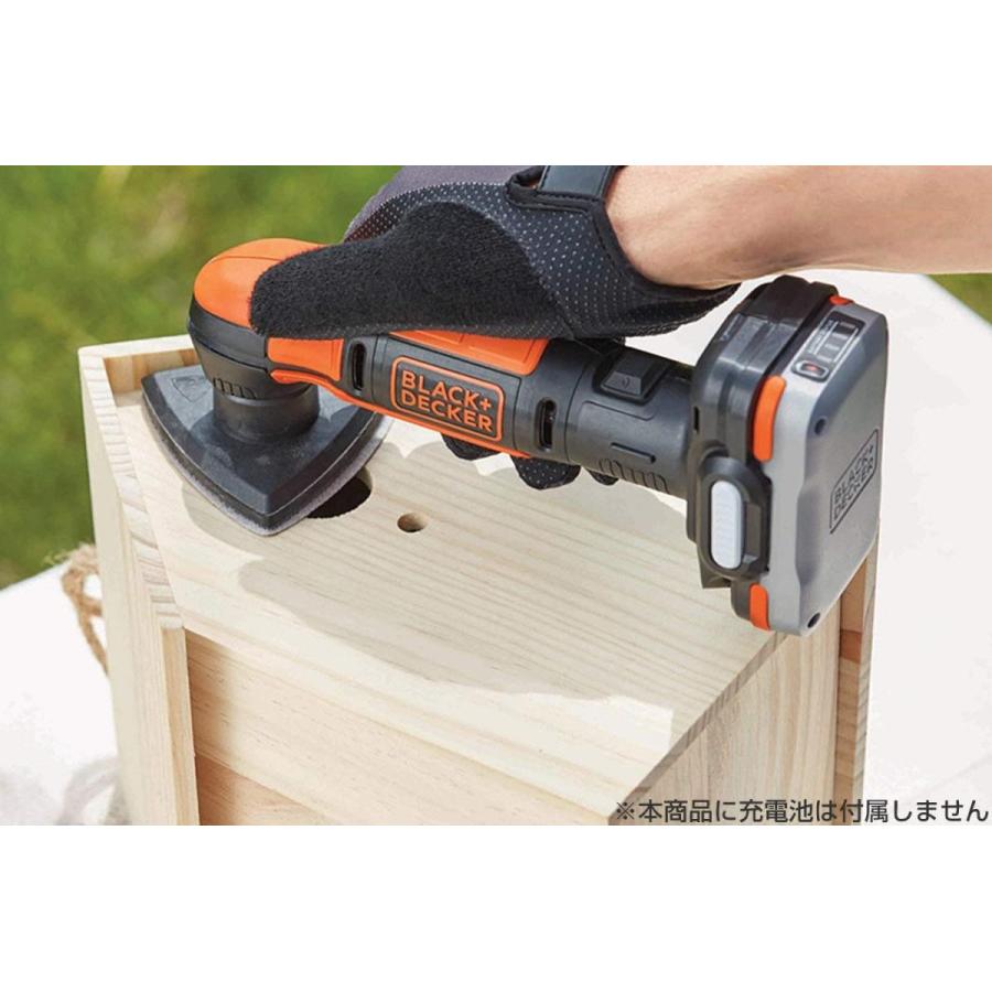 BLACK+DECKER　BDCDS12UB　サンダ　中古品　バッテリ一個10.8V/充電器/ペーパー付 【ハンズクラフト宜野湾店】 ブラック＆デッカー（BLACK & DECKER） BLACK+DECKER ブラックアンド