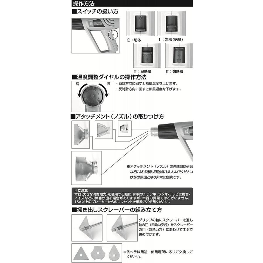 イチネンMTM 温度調節ダイヤル付き 1500W ヒートガン RHG-1500