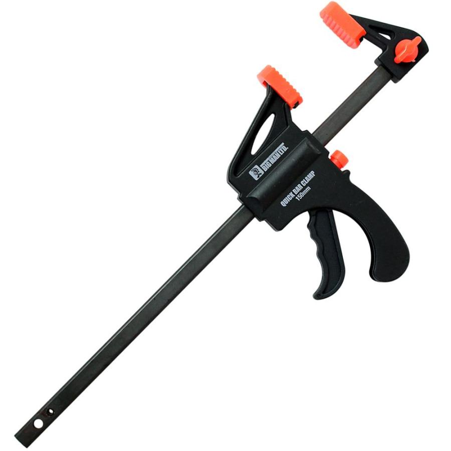 クランプ バークランプ BM クイックバークランプ 150 150mm 木材加工 留め 木材 固定 工作 木工作業 DIY 仮止め 強力 締付 締め付け BQC8-2 ビッグマン | ビッグマン | 01