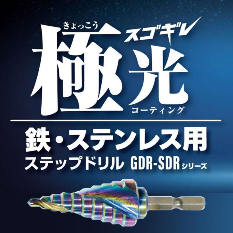 モトユキ GLOBAL SAW 鉄 ステンレス用ステップドリル 急スパイラル