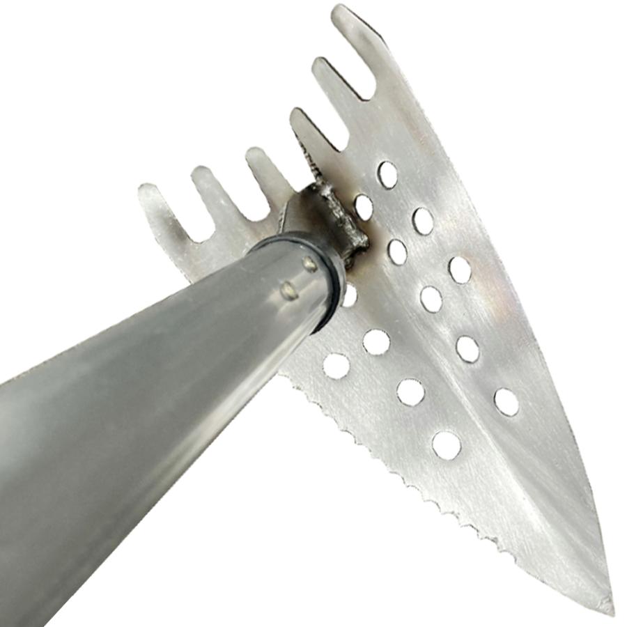 DAISHIN アルミ柄 ステンレス 三角ホー レーキ 付 1200mm柄