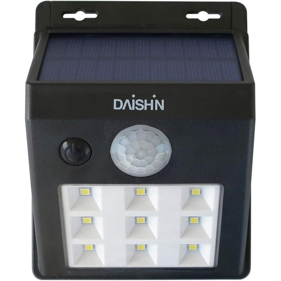 DAISHIN ソーラーウォールライト DLS-WL001 防雨 センサーライト
