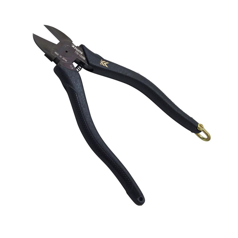 フジ矢 電工名人強力ニッパ 150mm 強力 ニッパ ニッパー 鉄線 ケーブル VA線 工具 DIY 黒 フジヤ 黒金 FUJIYA ...