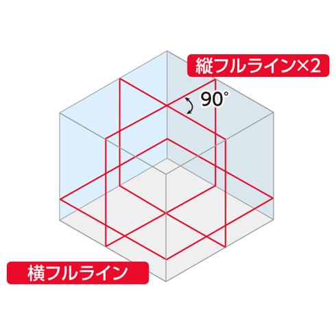 レーザー墨出し器 墨出し器 墨出し シンワ測定 レーザーロボ X line-E