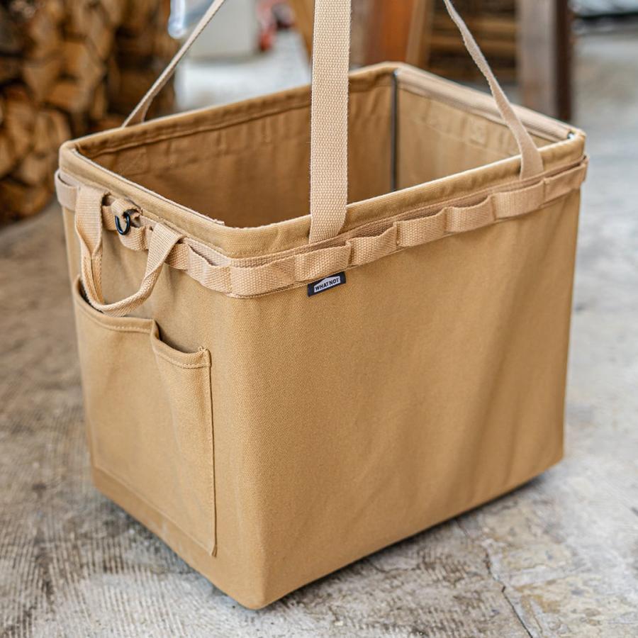 WHATNOT（ワットノット） ワンタッチバケット 帆布 収納コンテナ
