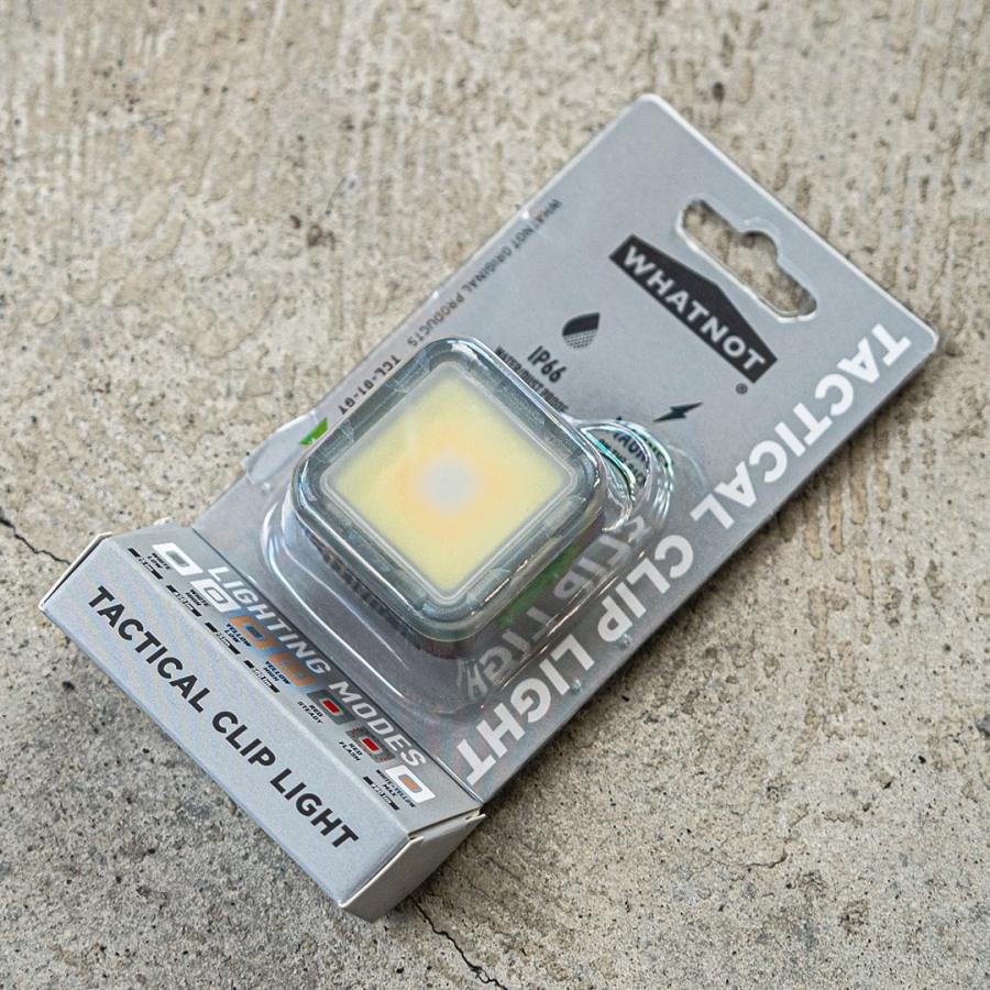 ワットノット WHATNOT タクティカルクリップライト LED 充電式