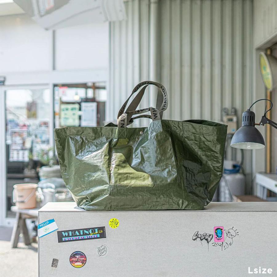 NOBITO オリーブグリーン エコバッグ レジャーバッグ Lサイズ トートバッグ インフィニティバッグ