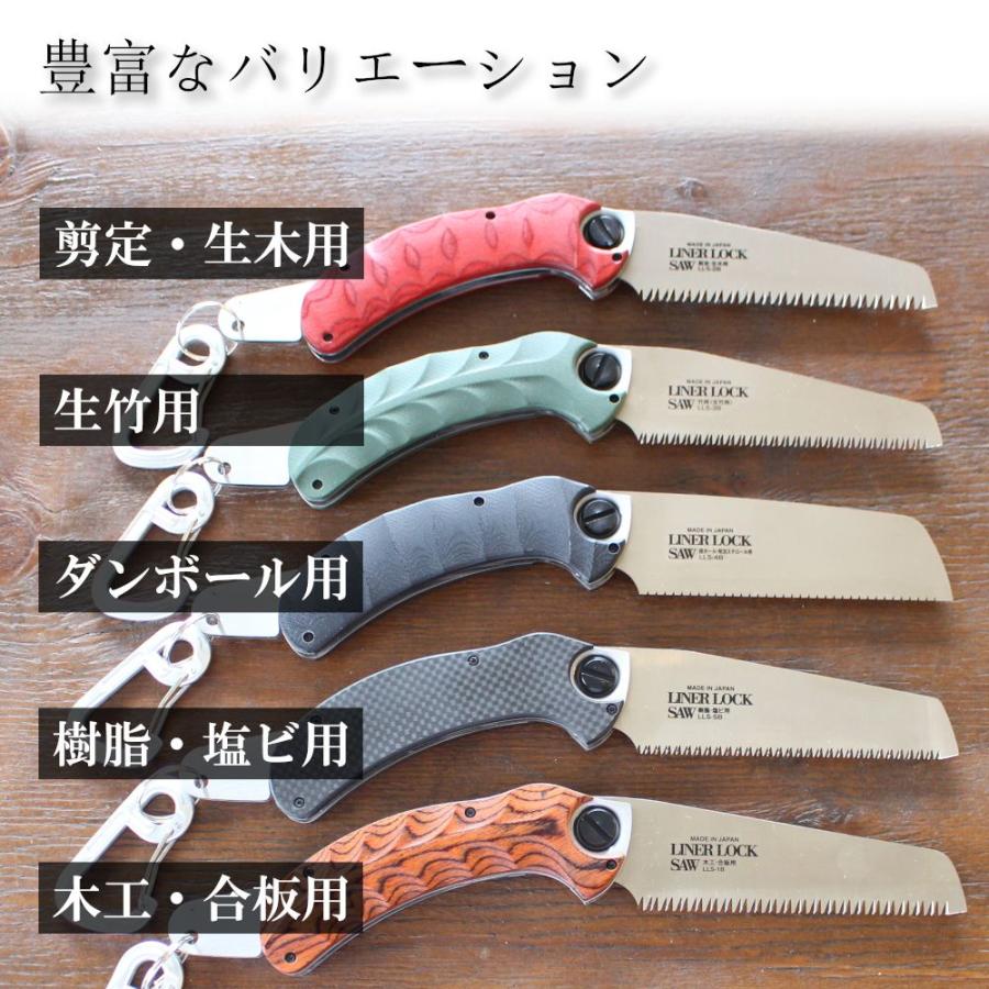 ビッグマン のこぎり 鋸 ノコギリ カラビナ付 替刃式 おしゃれ 安全