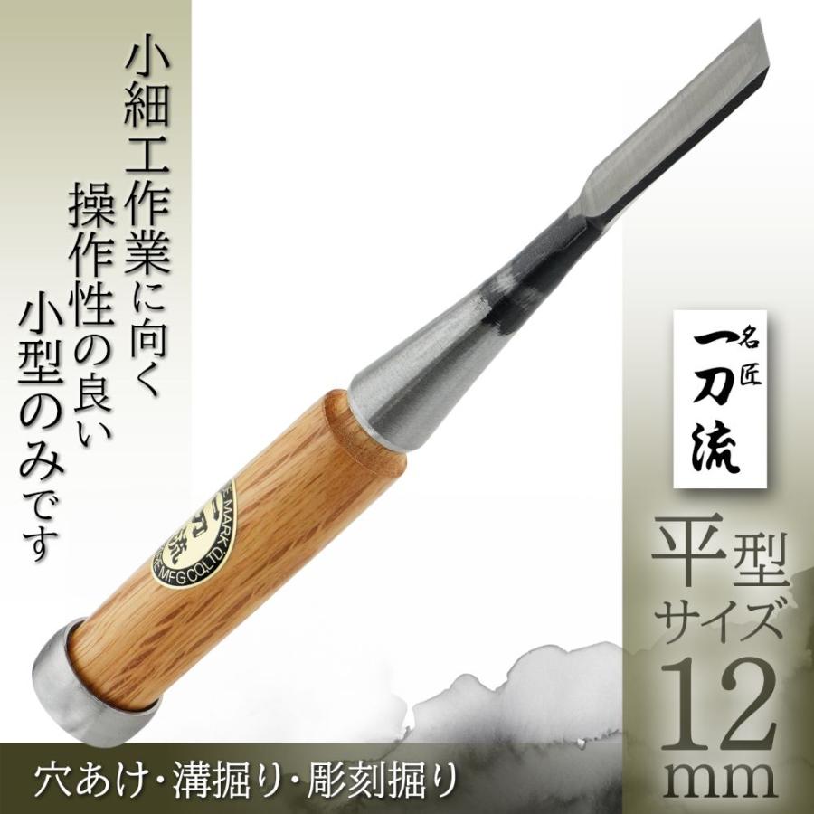ビッグマン ノミ 工具 のみ 鑿 一刀流 小細工のみ 平 12ミリ 12mm