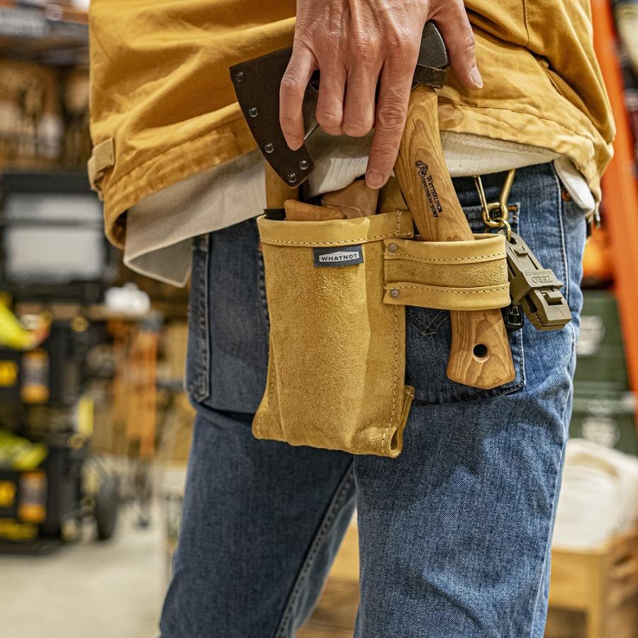 Whatnot ワットノット 腰袋 小物入れ ミニ 大工 日本製 Diy おしゃれ 工具袋 作業袋 ツールホルダー 釘袋 ツールバッグ ワークポーチ ブルーグレー Whatnot 通販 Yahoo ショッピング