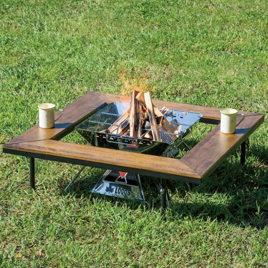 LOGOS アイアンウッド 囲炉裏 サークルテーブルL キャンプ グラン