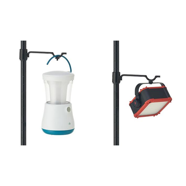 ロゴス LOGOS キャンプ ランタンポール ランタン らんたん 小型 吊り下げ 軽量 一本足 ソロキャンプ コンパクト 小物置き アイアンランタンポール3WAY