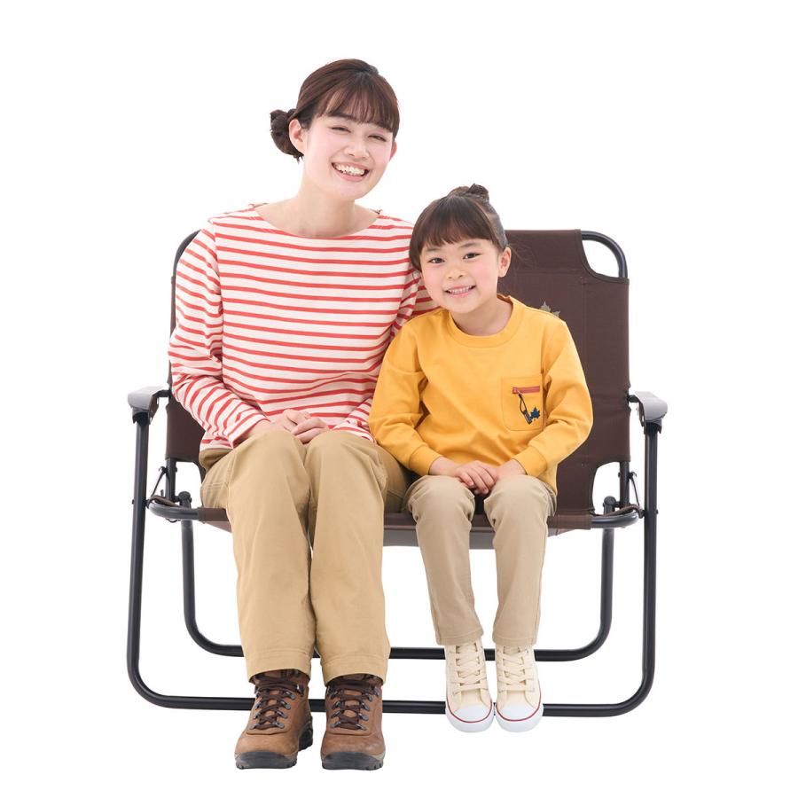 LOGOS（ロゴス） チェア 折りたたみ 2人掛け 2P ローチェア おしゃれ