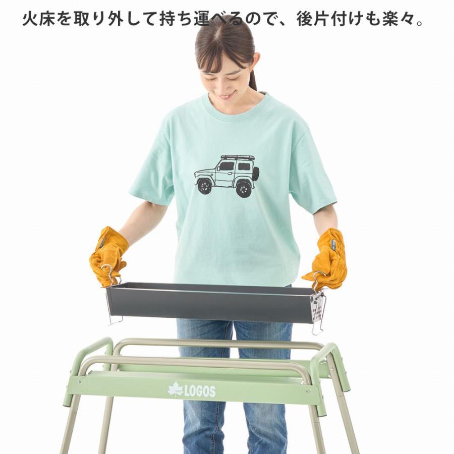 LOGOS キャンプグローブとバーベキューグリルセット LOGOS（ロゴス） バーベキューコンロ バーベキューグリル BBQ キャンプ