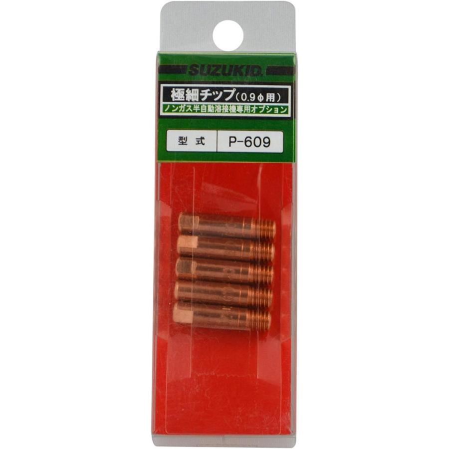 スズキッド(SUZUKID) 極細用チップ0.9φ*5ヶ P-609 wgteh8f SUZUKID（スズキッド） 【メール便】スズキッドノンガス用 極細チップ
