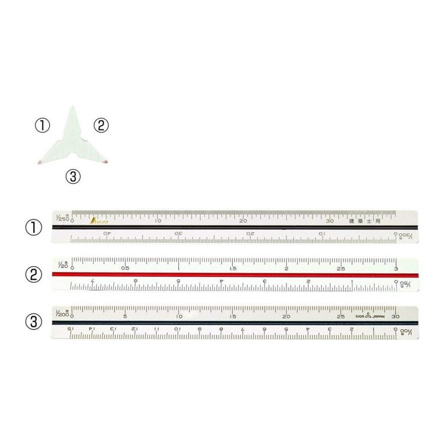 スケール シンワ測定 74961 三角スケール 建築士用 15cm B-15 4960910749610 : WHATNOT - 通販 ...
