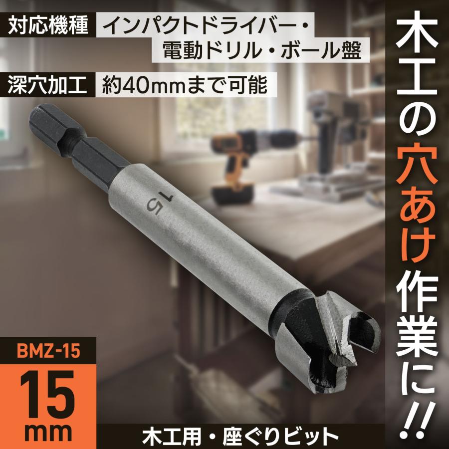 ビッグマン 先端工具 インパクトドライバー用 六角軸座ぐり