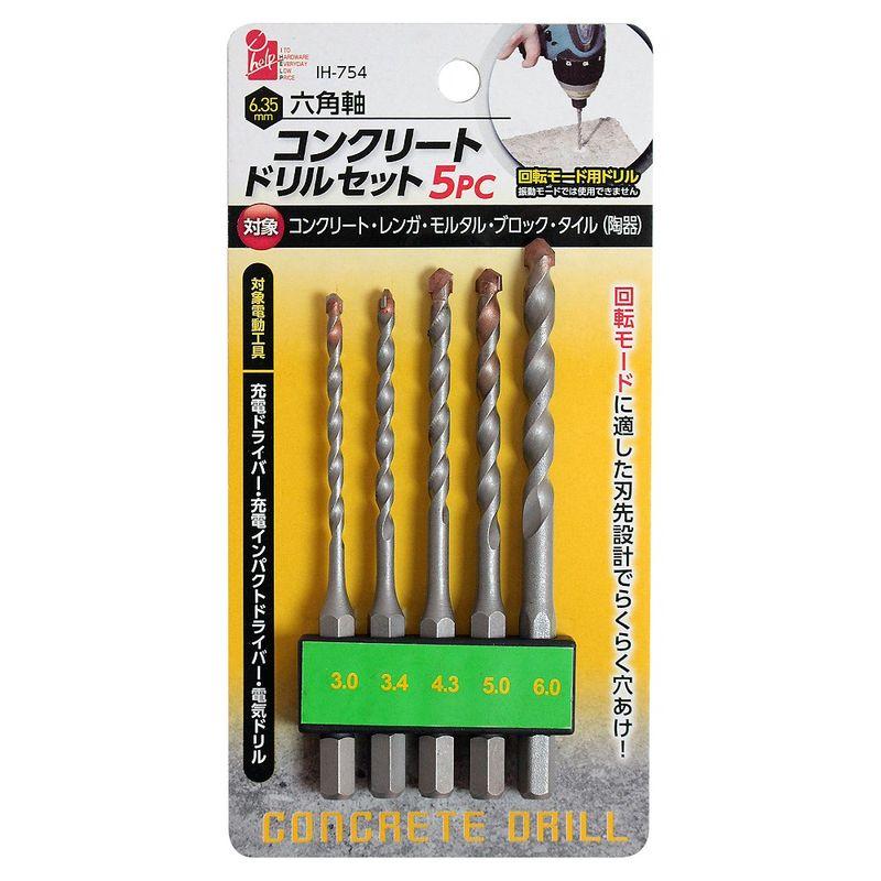 ビッグマン 先端工具 作業工具 DIY ドリル 六角軸コンクリート ビッグマン 先端工具 作業工具 DIY ドリル 六角軸コンクリート