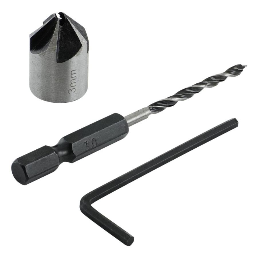 先端工具 工具 作業工具 DIY 大工道具 大工 iHelp ドリル 面取りカッター付下穴ドリル 3mm IH-680 4962308667483 | iHelp