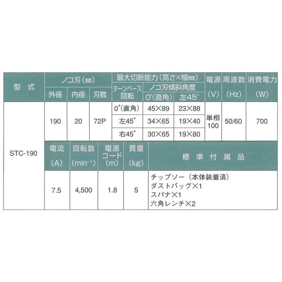 新興製作所 丸のこ 丸ノコ 電動 電動マルノコ 丸鋸 卓上丸ノコ シンコー SHINKO STC-190 4954008982386｜whatnot｜04