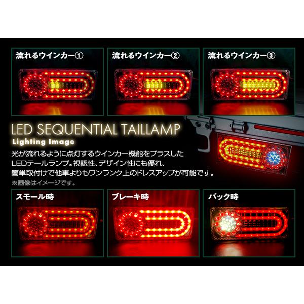 LED シーケンシャルテールランプ⭐︎大中型トラック用オールLED
