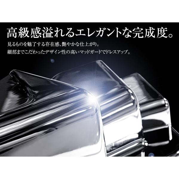 日野 新型 17 グランド NEW プロフィア メッキ マッドガード 泥除け