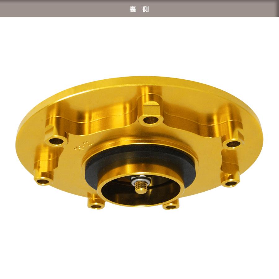 CNC アルミ タンクキャップ 7穴 ゴールド ZRX400 ZRX1100 ZZR400