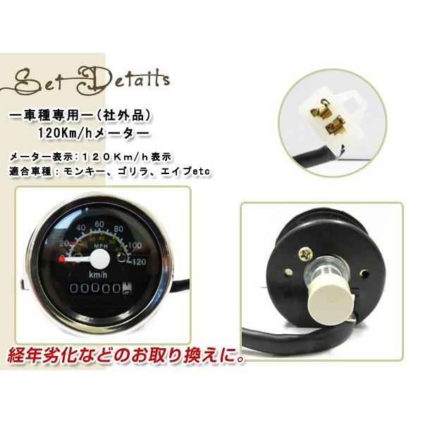 モンキー ゴリラ エイプ 純正タイプ 120km/h スピードメーター