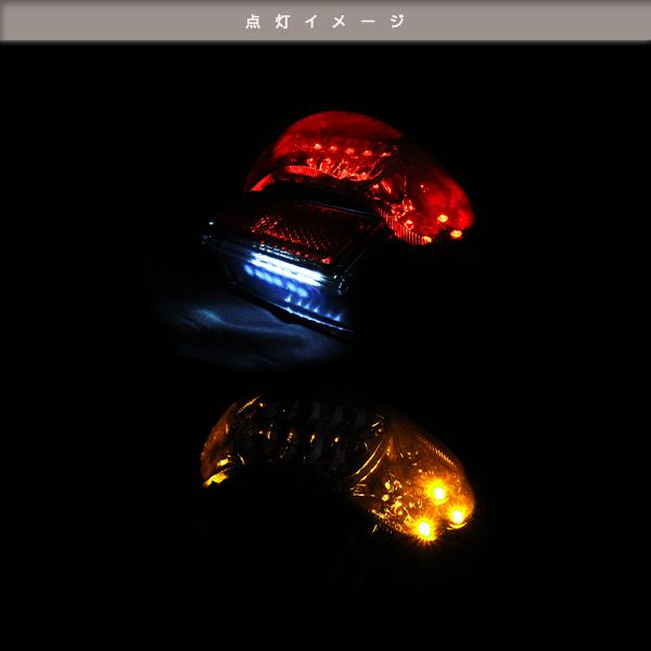 ハヤブサ テールランプ、ウインカー スズキ GSX1300R ハヤブサ 99-07 LED スモーク テールランプ 隼 テール
