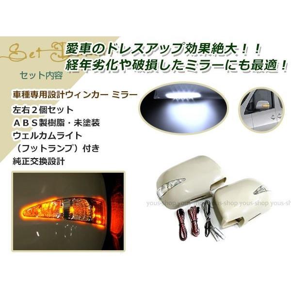 専用① クルーガーACU/MCU20 交換式 ウインカー ドアミラー 未塗装