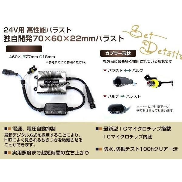保証付☆24V専用 55W 最新デジタル 薄型バラスト HID 補修交換用