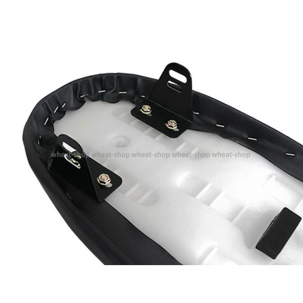 バイク カフェレーサー トラッカー シート ブラック 250TR GN125 CG125