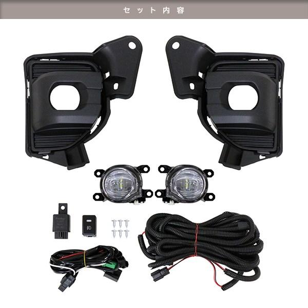 トヨタ ハイエース 200系 4型 5型 6型 7型 H25.12〜 標準 ワイド LED フロント フォグランプ 左右セット フォグランプキット_4