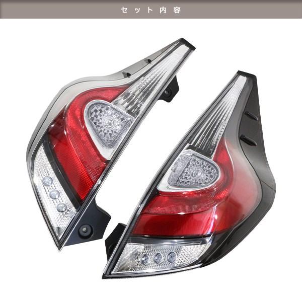 新品社外 純正タイプ アクア NHP10系 後期仕様 LED テールランプ レッド クリア レンズ バック ストップランプ テールライト トヨタの画像